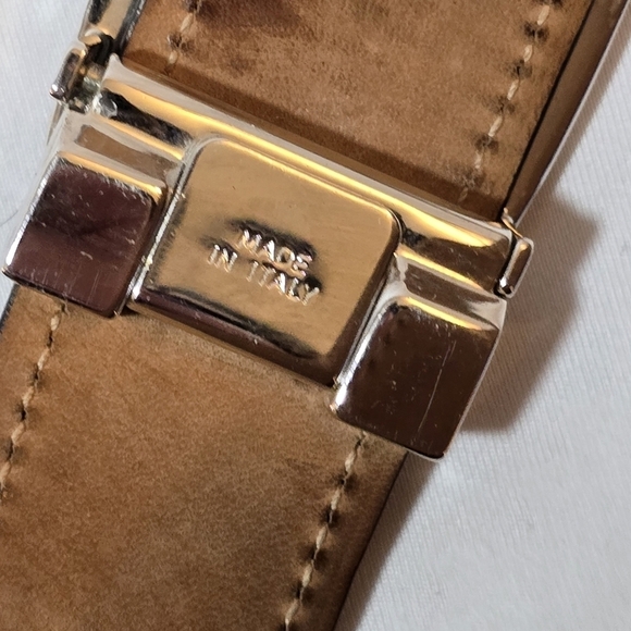Salvatore Ferragamo Black Leather Belt Silver Hardware Iconic Classic, sz S main image 8